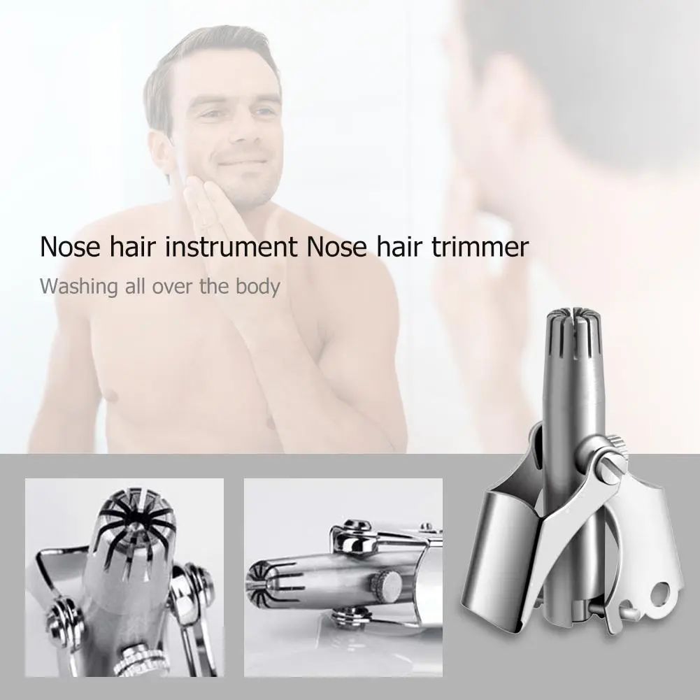Men Groomer Χειροκίνητη Κουρευτική Μύτης & Αυτιών χωρίς Κοψίματα SafeCut - Exclusive Silver Hawk Hair Trimmer Men Groomer Χειροκίνητη Κουρευτική Μύτης & Αυτιών χωρίς Κοψίματα SafeCut - Exclusive Silver Hawk Hair Trimmer